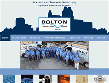 Tablet Screenshot of boltonservice.com